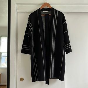 Oak and Fort Belted Pinstripe Cardigan